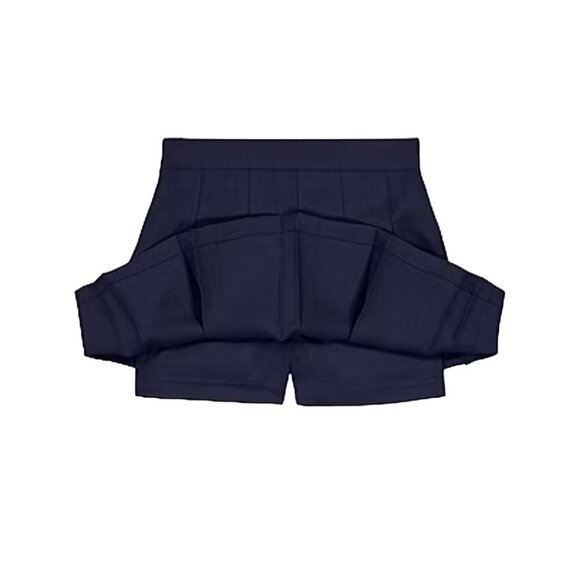 Girls Navy Pleated Skirt With Shorts 20.5 Plus By French Toast - Picture 8 of 8